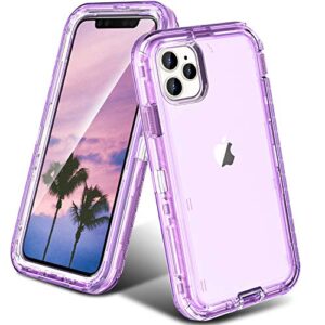 oribox case compatible with iphone 11 pro max case, heavy duty shockproof anti-fall clear case