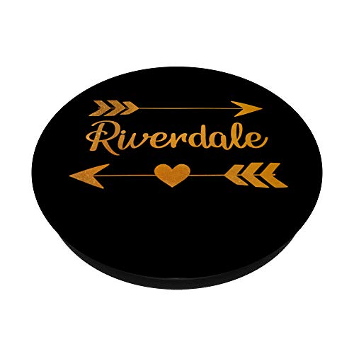 RIVERDALE IL ILLINOIS Funny City Home Roots USA Women Gift PopSockets PopGrip: Swappable Grip for Phones & Tablets
