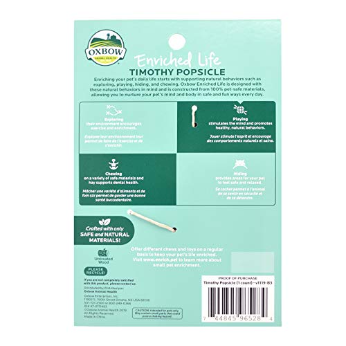 Oxbow Enriched Life Timothy Popsicle