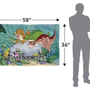 Trevco Land Before Time Littlefoot and Friends Fleece Blanket (36x58)