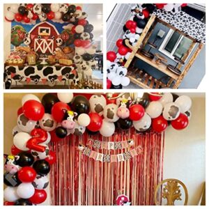 Cow Party Decorations-Cow Balloon Garland Arch Kit for Cowboy Cowgirl Party Decorations Baby Shower Animal Birthday Party Suppllies