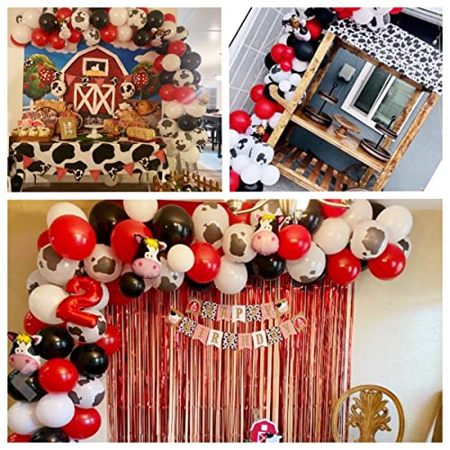 Cow Party Decorations-Cow Balloon Garland Arch Kit for Cowboy Cowgirl Party Decorations Baby Shower Animal Birthday Party Suppllies