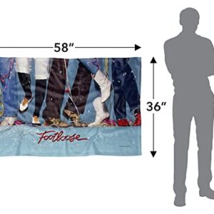 Trevco Footloose Loose Feet Fleece Blanket (36x58)