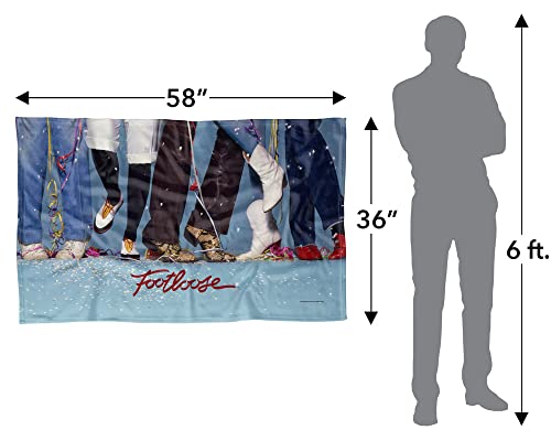 Trevco Footloose Loose Feet Fleece Blanket (36x58)