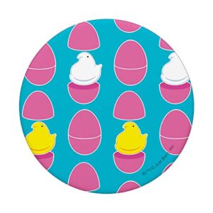 Peeps Hatching Out Of Plastic Easter Eggs Pattern PopSockets Swappable PopGrip