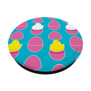 Peeps Hatching Out Of Plastic Easter Eggs Pattern PopSockets Swappable PopGrip