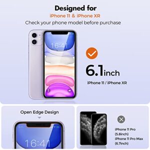 UNBREAKcable Privacy Screen Protector for iPhone 11 / iPhone XR, Shatterproof Tempered Glass [True 28°Anti Spy] [9H Hardness] [Easy Installation Frame] for iPhone 11,XR 6.1 inch - 2 Pack