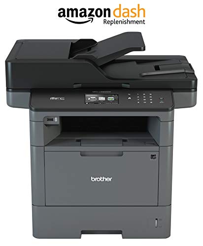 Brother Monochrome Laser Printer, Multifunction Printer, All-in-One Printer, MFC-L5900DW, Wireless Networking, Mobile Printing & Scanning, Duplex Print, Copy & Scan, (Renewed)