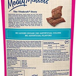 Vitakraft Meaty Morsels Soft Indulgent Cat Treats - Double Layer Extra Meaty - Can Use as Cat Pill Pocket (Chicken with Salmon, 1-Pack)