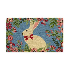 dii animal collection natural coir doormat, 17x29, easter bunny