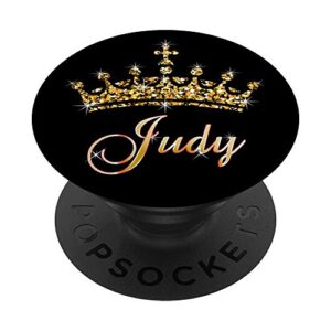 judy name crown queen princess royal design - judy popsockets popgrip: swappable grip for phones & tablets