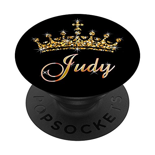 Judy Name Crown Queen Princess Royal Design - Judy PopSockets PopGrip: Swappable Grip for Phones & Tablets