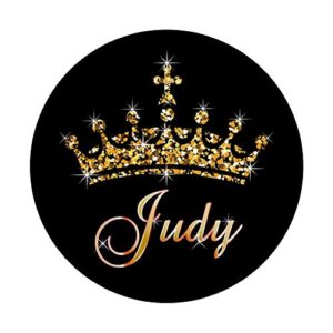 Judy Name Crown Queen Princess Royal Design - Judy PopSockets PopGrip: Swappable Grip for Phones & Tablets