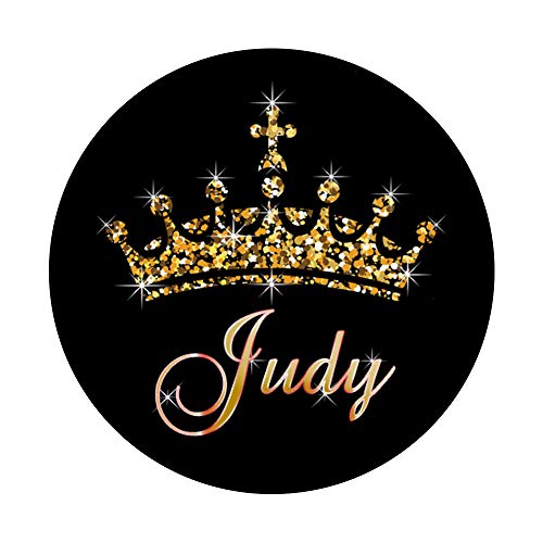 Judy Name Crown Queen Princess Royal Design - Judy PopSockets PopGrip: Swappable Grip for Phones & Tablets