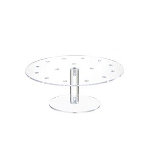 clear round acrylic 16 holes push pop cake stand for party, wedding, bakery (9.44'' of diameter)