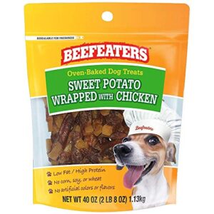 beefeaters sweet potato wrapped with chicken treat for dogs | 40 oz