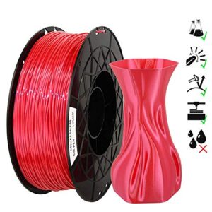 enomaker 3d printer silk pla red 1.75mm filament for creality cr-10 v2 ender 3, ender pro, ender 5,ender 3 pro v2