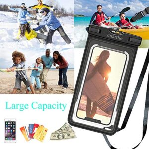 Floating Waterproof Phone Pouch/Holder, Universal Waterproof Case Dry bag Underwater for iPhone 13 12 11 Pro Max XR,XS, 8,7,6 Plus,SE, Samsung Galaxy S22 21 10 9/A/J/Note, 7”, Beach Water Pool -2 Pack