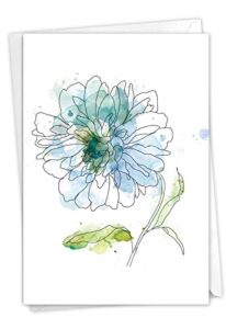 the best card company - loving sympathy card with envelope - inspirational, religious bereavement greeting - basic blooms c4627dsmg