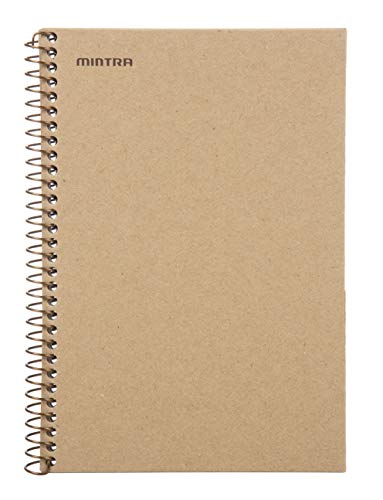 Mintra 100% Recycled Notebooks (Junior Size (6.5in x 9.5in), Plain Cover 3pk)