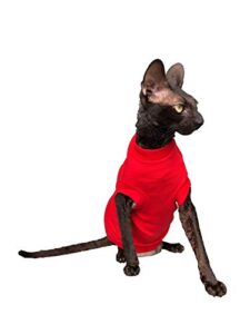 kotomoda sphynx cat's turtleneck maxi inred naked cat hairless cat clothes (m)