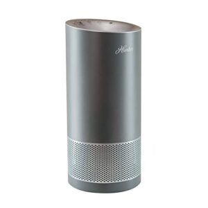 Hunter HP400 Round Tower Air Purifier for Small Rooms Features EcoSilver Pre-Filter, True HEPA Filter, Multiple Fan Speeds, Soft Touch Digital Control Panel, Sleep Mode, Timer, Accent Light