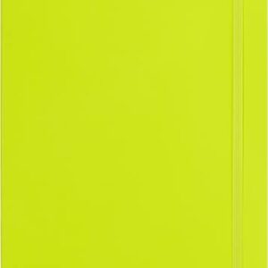 Moleskine Classic Notebook, Soft Cover, XL (7.5" x 9.5") Ruled/Lined, Lemon Green, 192 Pages