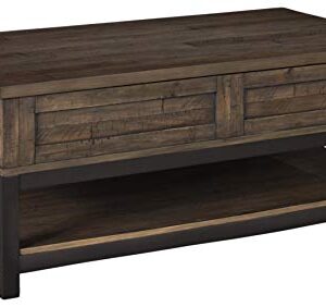 Signature Design by Ashley Johurst Rect Lift Top Cocktail Table, Brown