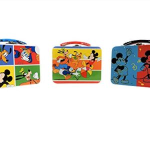 Disney 3-Pk 5.5" Tin Box Minnie Mickey Mouse & Friends Carry All