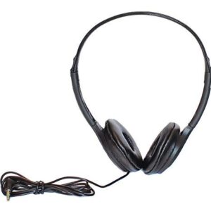 Soundnetic SN313 Classroom Over The Head Stereo Headphones with Leatherette Earpads, Black, Count of 25, Pack of 1