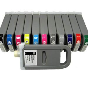 Vivid Colors PFI-1700 Compatible Ink Cartridge Replacement for Canon PFI1700 (700ml, 12-Pack) for iPF2000, iPF4000, iPF4000s iPF6000 iPF6000s Printers