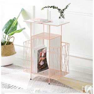 Magazine & Newspaper Baskets Magazine Rack Balcony Multi-Layer Wrought Iron Flower Stand Office Creative Bookshelf Floor-Standing Book Organizer Sofa Leisure Coffee Table