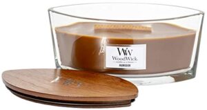 woodwick humidor scented crackling wooden wick candle in glass vessel