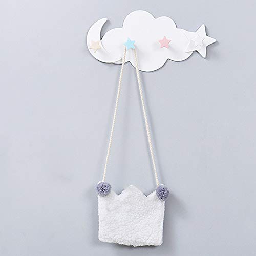 Asdf586io Cute Cloud Star Moon Wall Door Hook Bathroom Bedroom Hanger Holder Home Decor