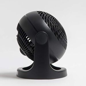 IRIS USA WOOZOO Air Circulator Fan, Vortex Fan, Desk Fan, Portable Fan, 3 Speed Settings, 360 Tilting Head, 52ft Max Air Distance, Large, Black