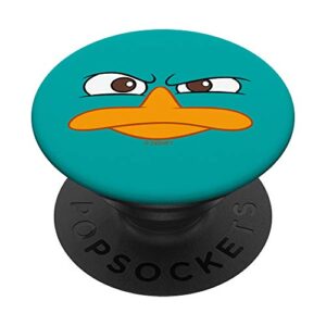 disney channel phineas and ferb agent p perry the platypus popsockets popgrip: swappable grip for phones & tablets