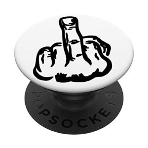 fuck off - middle finger phone popper popsockets popgrip: swappable grip for phones & tablets