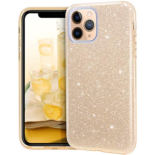 MATEPROX Compatible with iPhone 11 Pro case,Bling Sparkle Cute Girls Women Protective Case for iPhone 11 Pro 5.8inch(Gold)