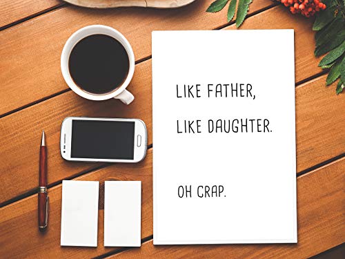 Maplelon Funny Birthday Card for Father, Joke Bday Card for Dad, Humorous Father's Day Card from Daughter…