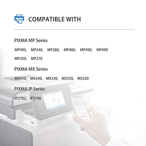 TEINO 210XL 211XL Remanufactured Ink Cartridge Replacement for Canon 210XL PG-210XL 211XL CL-211XL for PIXMA MX410 MP495 MP250 MP280 MX340 MX330 MX420 MP480 IP2702 (Black Tri-Color, 2 Pack)