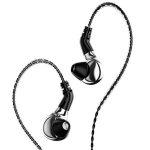 blon bl03 in ear earphones,10mm carbon diaphragm dynamic drive bass hifi dj in ear monitor, diamond mirror process in ear headphone with 2pins detachable cable wired earphone