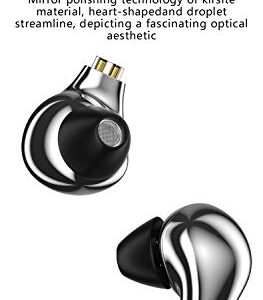 BLON BL03 in Ear Earphones,10mm Carbon Diaphragm Dynamic Drive Bass HiFi DJ in Ear Monitor, Diamond Mirror Process in Ear Headphone with 2pins Detachable Cable Wired Earphone