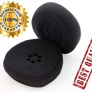 Premium Earpads Sponge Foam Ear Cushion Repair Parts for Plantronics SupraPlus CS351 CS351N CS361N CS510 CS520 W710 W720 WO300 WO350 71781-01 Wireless Headset (1 Pair)