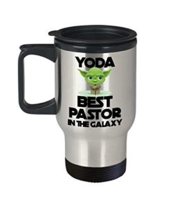 pastor travel mug yoda best in the galaxy funny coffee comment tea cup gag gift for men women