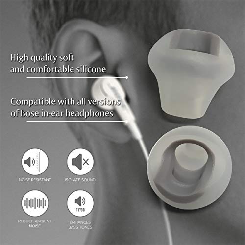 Cerepros Silicone Earbuds Replacement Tips for Bose in-Ear Earphones Small Medium Large 3 Pairs