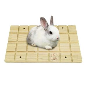 bunny wooden mat scratch board foot pad,rabbit digging platform toys,claws scratching board for guinea pig,rabbits,rat and other small animals