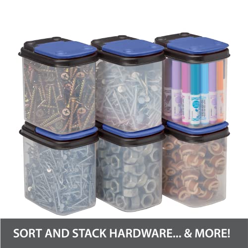 Buddeez Bits and Bolts Small Storage, 8 Pack, Blue, 8 Piece