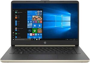 hp 14" laptop, 2.4ghz intel core i3-7100u, 8gb ram, 256gb ssd, hdmi, card reader, wi-fi, bluetooth, windows 10 pro (gold)