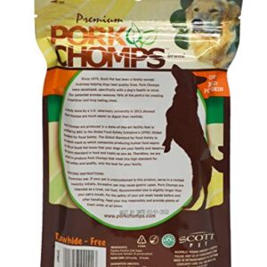 Pork Chomps Baked Pork Skin Dog Chews, 6-inch Twists, Real Chicken Wrap, 4 Count