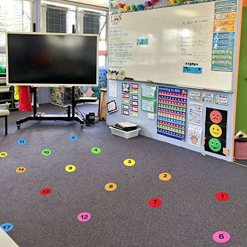 TUPARKA Spot Markers Classroom Circles Spot Markers Floor Spots Markers for Kindergarten Preschool Kids and Teachers